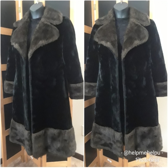 "Donnybrook" 1970's Vintage Faux Fur Coat - Picture 7 of 16